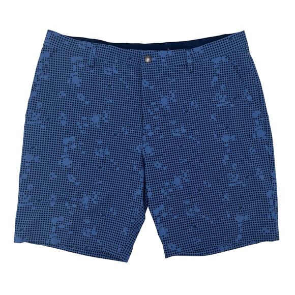 Adidas Men's PrimeGreen Golf Shorts Size 38 Blue w/ Pattern Performance Stretch - Picture 1 of 10